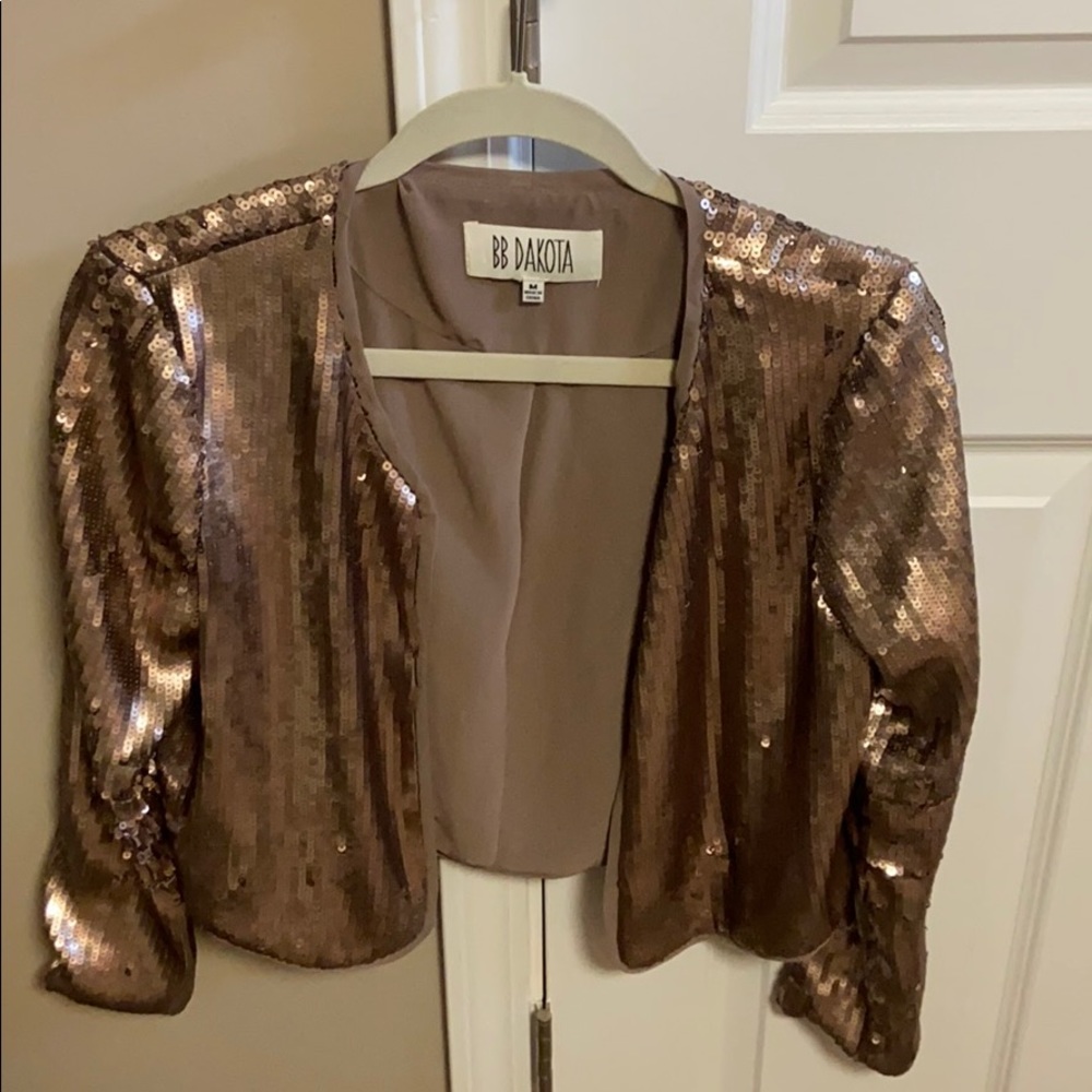 Tan Sequin jacket